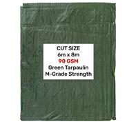 AP Supplies Green M-Grade Tarpaulin 6M X 8M
