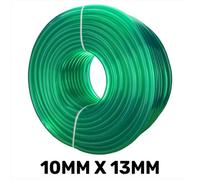 AP Supplies Green Semi-Transparent Pvc Pipe 10mmx13mm - 5 Meters