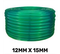AP Supplies Green Semi-Transparent Pvc Pipe 12mmx15mm - 10 Meters