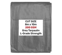 AP Supplies Grey L-Grade Tarpaulin 8M X 10M