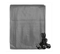 AP Supplies Grey Tarpaulin 1.5m x 2m, 10 Bungee Balls