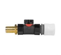 AP Supplies Hose Connector Wl With In - Line Bspf Valve And 19mm Brass Barb
