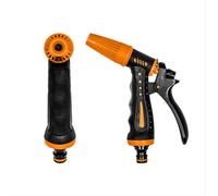 AP Supplies Hose Gun Water Sprayer Adjustable Black Orange