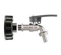 AP Supplies Ibc 2 S60X6 - 1/2 Bsp Cap With Lever Tap Hose Barb And Side Lock