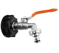 AP Supplies Ibc 2 S60X6 Cap Adaptor - 3/4 Bsp Quick Connect Lever Tap