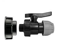 AP Supplies Ibc 2" S60X6 Cap With 20mm Mdpe Valve
