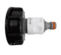 AP Supplies Ibc 2" S60X6 Cap With 3/4" Bsp Threaded Hose Connector And Double Male Wl
