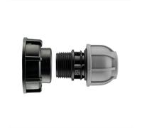 AP Supplies Ibc 2" S60X6 Cap With 40mm Mdpe Straight