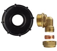 AP Supplies Ibc 2 S60X6 Cap With Brass Compression Elbow 1 Bsp - 28mm