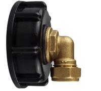 AP Supplies Ibc 2 S60X6 Cap With Brass Compression Elbow 3/4 Bsp - 15mm