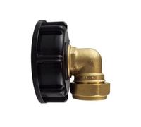 AP Supplies Ibc 2 S60X6 Cap With Brass Compression Elbow 3/4 Bsp - 22mm