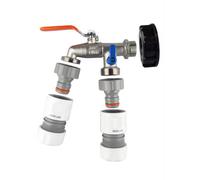 AP Supplies Ibc 2 S60X6 Cap With Double Lever Tap And Max Flo Hose Connectors Set