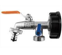 AP Supplies Ibc 2" S60X6 Cap With Double Tap 3/4" Bsp