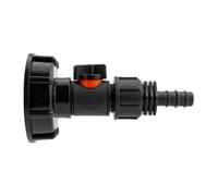 AP Supplies Ibc 2" S60X6 Cap With In - Line Bspm Valve And 16mm Barbed Straight