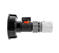 AP Supplies Ibc 2" S60X6 Cap With In - Line Bspm Valve And 3/4" Bspf Female Hose Connector Wl