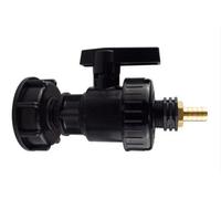 AP Supplies Ibc 2 S60X6 Cap With Large Plastic Valve And 13mm Brass Barb