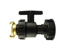 AP Supplies Ibc 2 S60X6 Cap With Large Plastic Valve And Geka Type Fitting