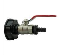 AP Supplies Ibc 2" S60X6 Cap With Lever Valve And 16mm Barbed Straight