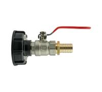 AP Supplies Ibc 2 S60X6 Cap With Lever Valve And 19mm Brass Barb