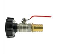 AP Supplies Ibc 2" S60X6 Cap With Lever Valve And 25mm Brass Barb