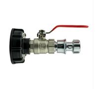 AP Supplies Ibc 2 S60X6 Cap With Lever Valve, Click Lock And Hose Connector Zinc