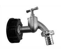 AP Supplies Ibc 2" S60X6 Cap With Nickle Plated Bib Tap 3/4" Barb