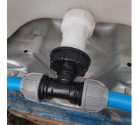 AP Supplies Ibc Extender With 2 S60X6 Cap And 32mm Mdpe Tee