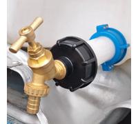 AP Supplies Ibc S60X6 M-F Extender Swivel With S60X6 Cap And 1/2 Barb Brass Bib Tap