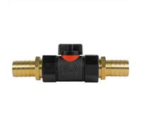 AP Supplies In - Line Bspf Valve With 2 X 19mm Brass Barb Connectors