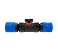 AP Supplies In - Line Bspf Valve With 2 X Hose Connectors Blue