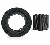 AP Supplies Lawn Border Set, Easy Border 40mm Black 10M With Pegs