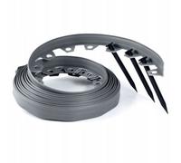AP Supplies Lawn Border Set, Easy Border 40mm Gray 10M With Pegs