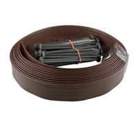 AP Supplies Lawn Border Set, Easy Border 60mm Brown 10M With Pegs
