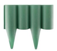 AP Supplies Lawn Edging, Plastic Palisade Wood Effect, 2.5M Box, Green