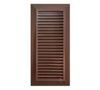 AP Supplies Louvre Vent Duo Smart 90/240 Brown 90mm X 240mm With Fly Mesh
