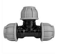 AP Supplies MDPE Tee 63mm, 90 Degree Compression Fitting
