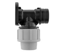 AP Supplies MDPE Wall Flange 20mm, 1/2in BSPF