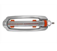 AP Supplies Metal Variable-Width Oscillating Sprinkler White Line - Designed To Cater To Your Lawn's Specific Watering Needs.
