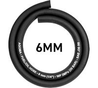 AP Supplies Reinforced Fuel Hose 6mm x 1m, Oil Resistant Rubber Pipe