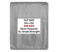 AP Supplies Silver Xl-Grade Tarpaulin 2M X 2M