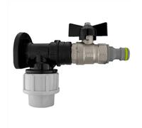 AP Supplies Wall Flange Kit 20mm Mdpe - Bib Valve 1/2"bsp & Snap On
