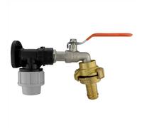 AP Supplies Wall Flange Kit 20mm Mdpe - Lever Tap 1/2", Geka Barb 3/4"
