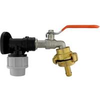 AP Supplies Wall Flange Kit 20mm MDPE, Lever Tap, Geka 1/2in