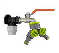 AP Supplies Wall Flange Kit 20mm Mdpe - Lever Tap & Two Way Splitter