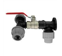 AP Supplies Wall Flange Kit 20mm Mdpe - Lever Valve & 20mm Mdpe Tee Outlet