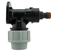 AP Supplies Wall Flange Kit 25mm MDPE, Quick Connector Male