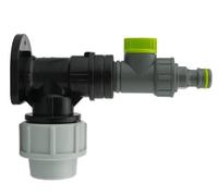 AP Supplies Wall Flange Kit 25mm MDPE, Quick Connector Valve