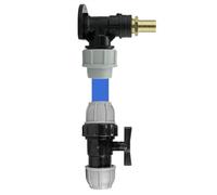 AP Supplies Wall Flange Kit 25mm MDPE, Valve, 19mm Brass Barb