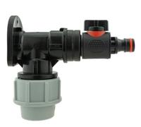 AP Supplies Wall Flange Kit 25mm MDPE, Valve, Male Quick Connector