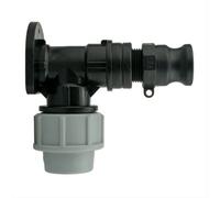 AP Supplies Wall Flange Kit 32mm Mdpe + 3/4 Camlock Type F